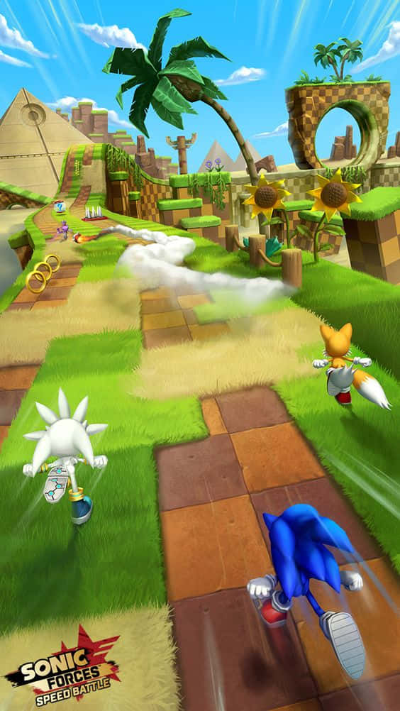 Sonic Forces Speed Battle, Sonic, Silver, SD Phone Wallpaper