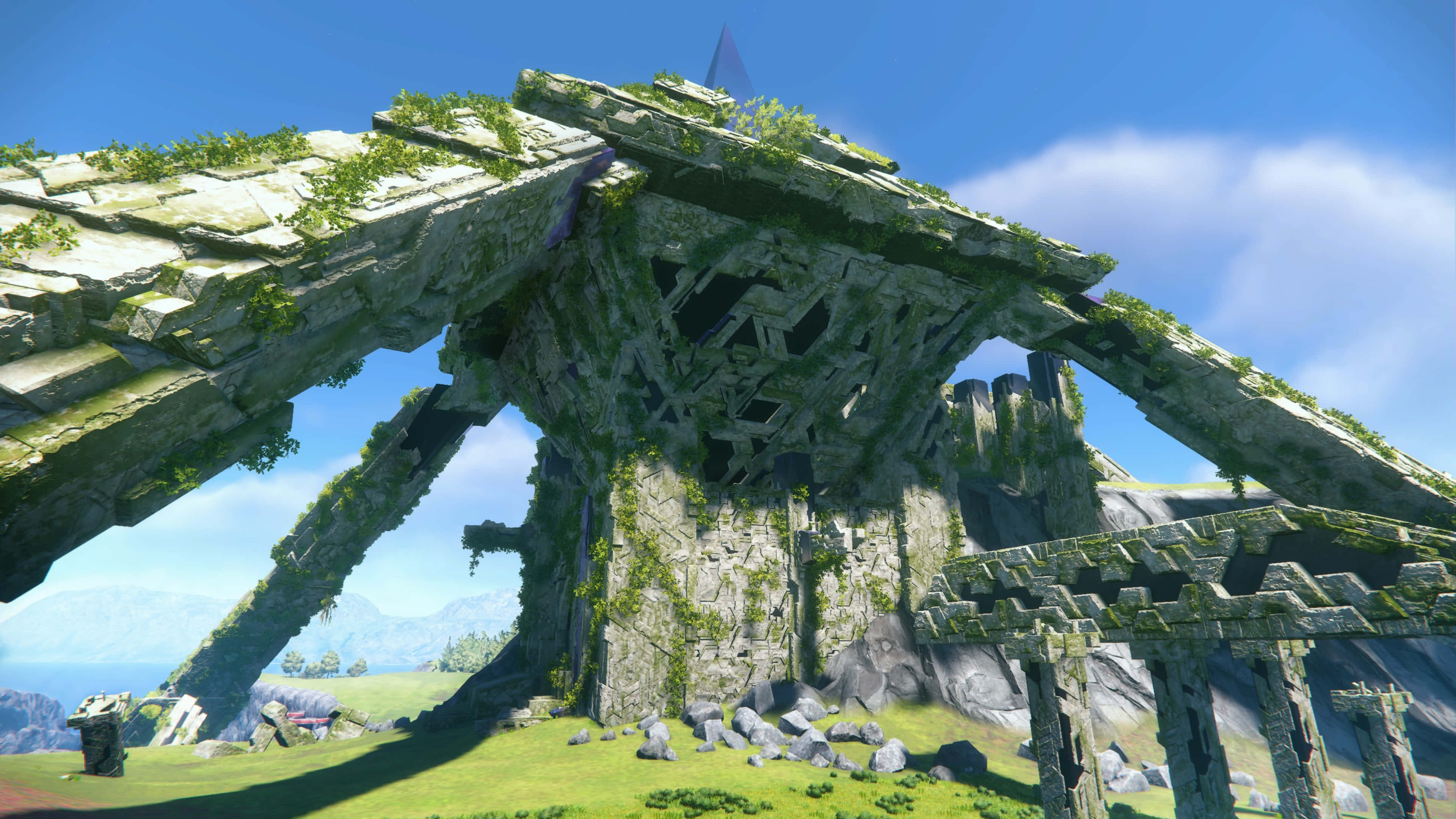 Sonic Frontiers, ancient ruins, moss, 4K Desktop Wallpaper
