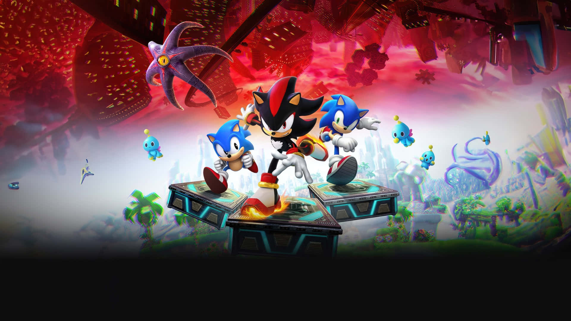 Sonic X Shadow Generations, Sonic, Shadow, Full HD Desktop Wallpaper