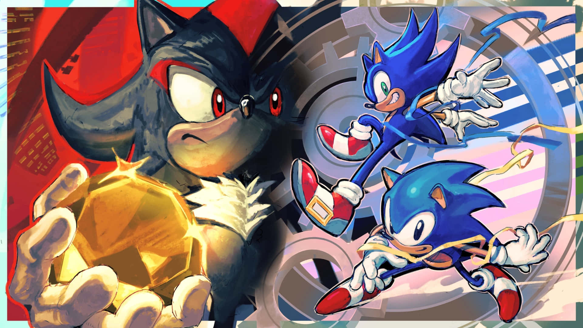 Sonic, Shadow, Sonic Generations, Full HD Desktop Wallpaper