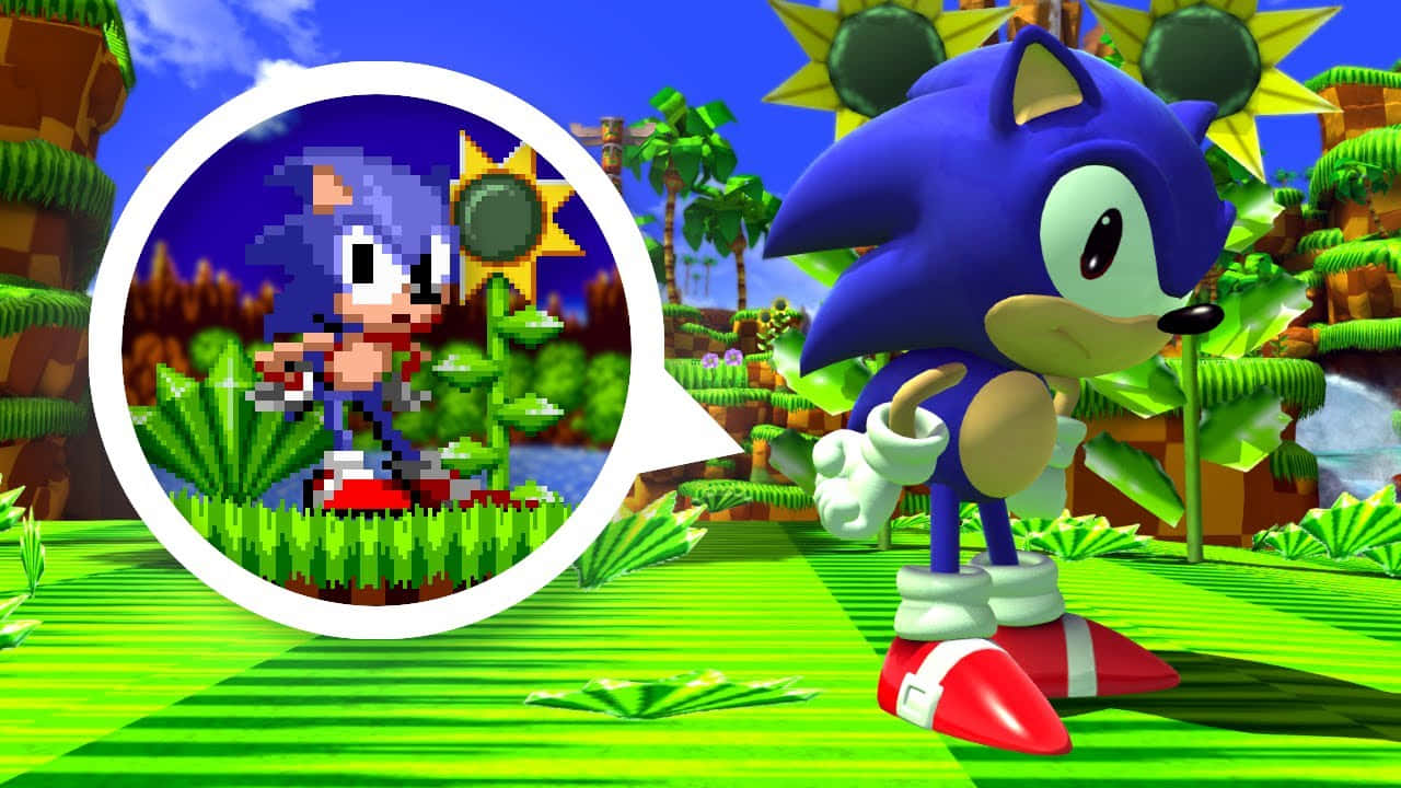 Sonic Generations, blue hedgehog, vibrant jungle, HD Desktop Wallpaper