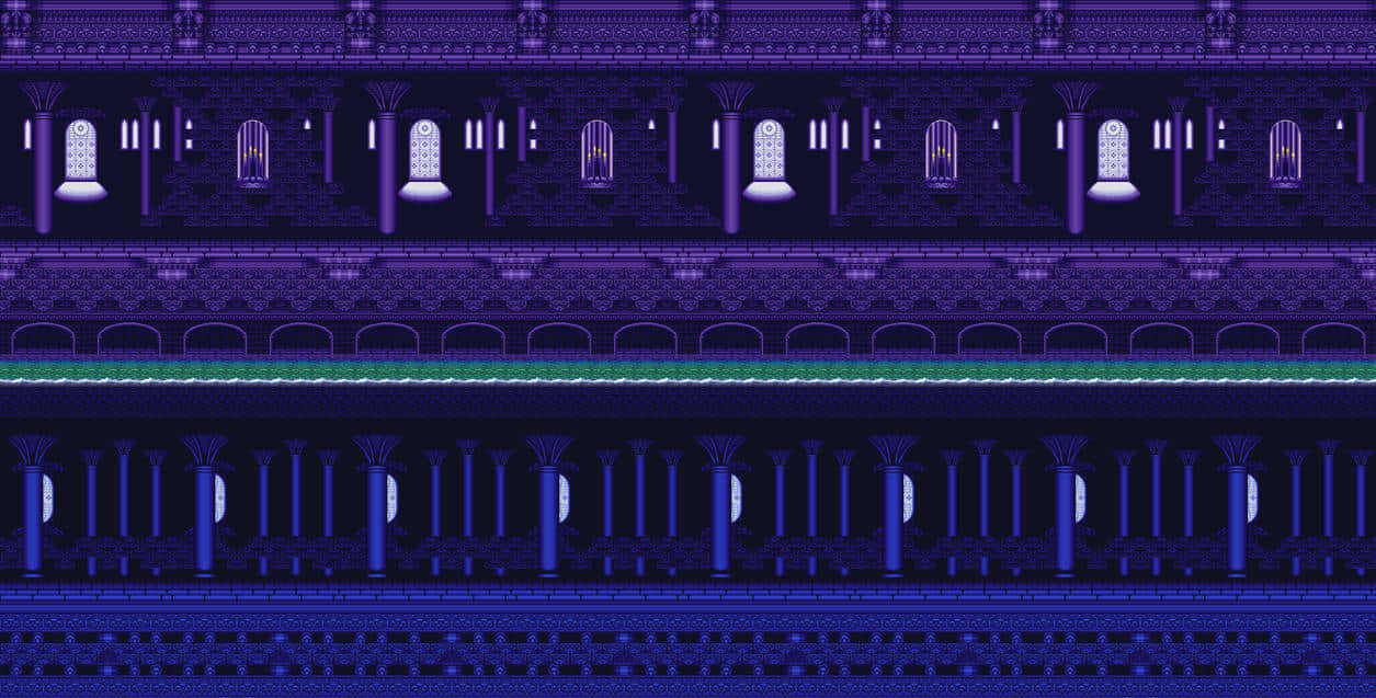 Sonic Hydrocity Zone, Hydrocity Zone, purple, SD Desktop Wallpaper