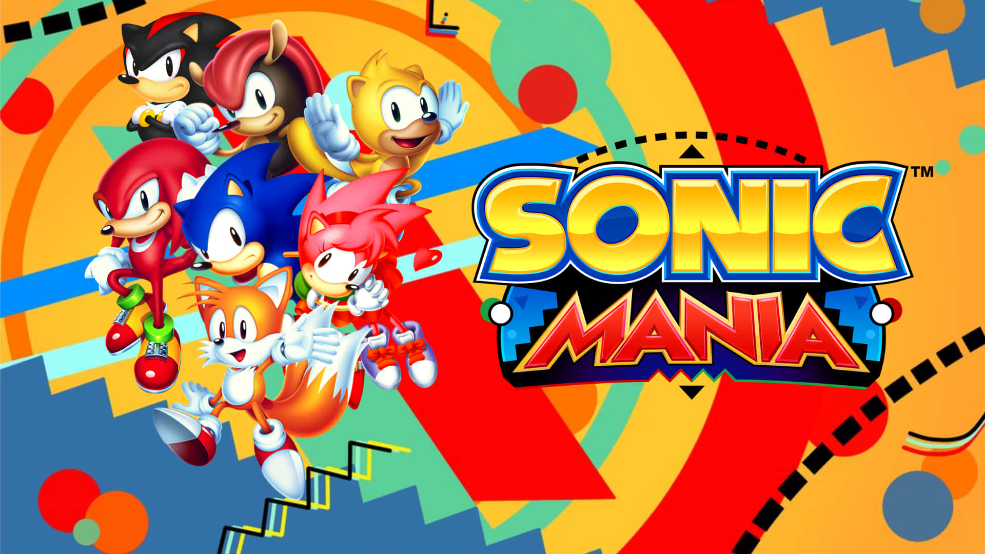 Sonic Mania, Sonic, retro-style, Full HD Desktop Wallpaper
