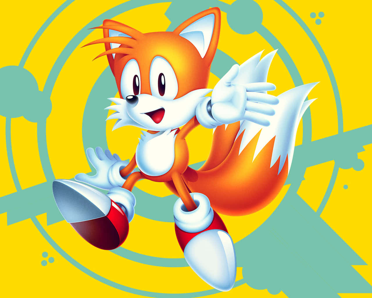 Sonic Mania, orange fox, white accents, HD Desktop Wallpaper