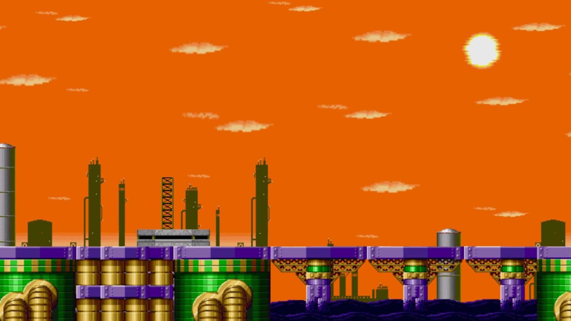 Sonic Oil Ocean Zone, Sonic, Oil Ocean Zone, Full HD Desktop Wallpaper