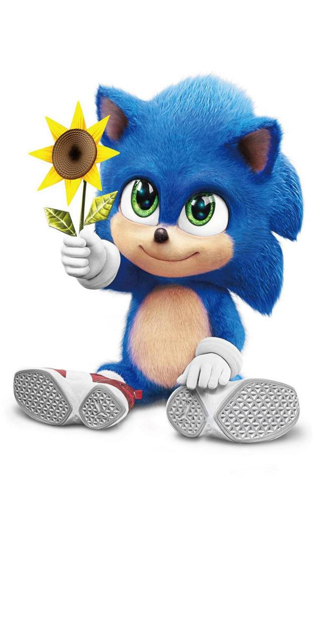 Sonic, fluffy blue hedgehog, green eyes, HD Phone Wallpaper