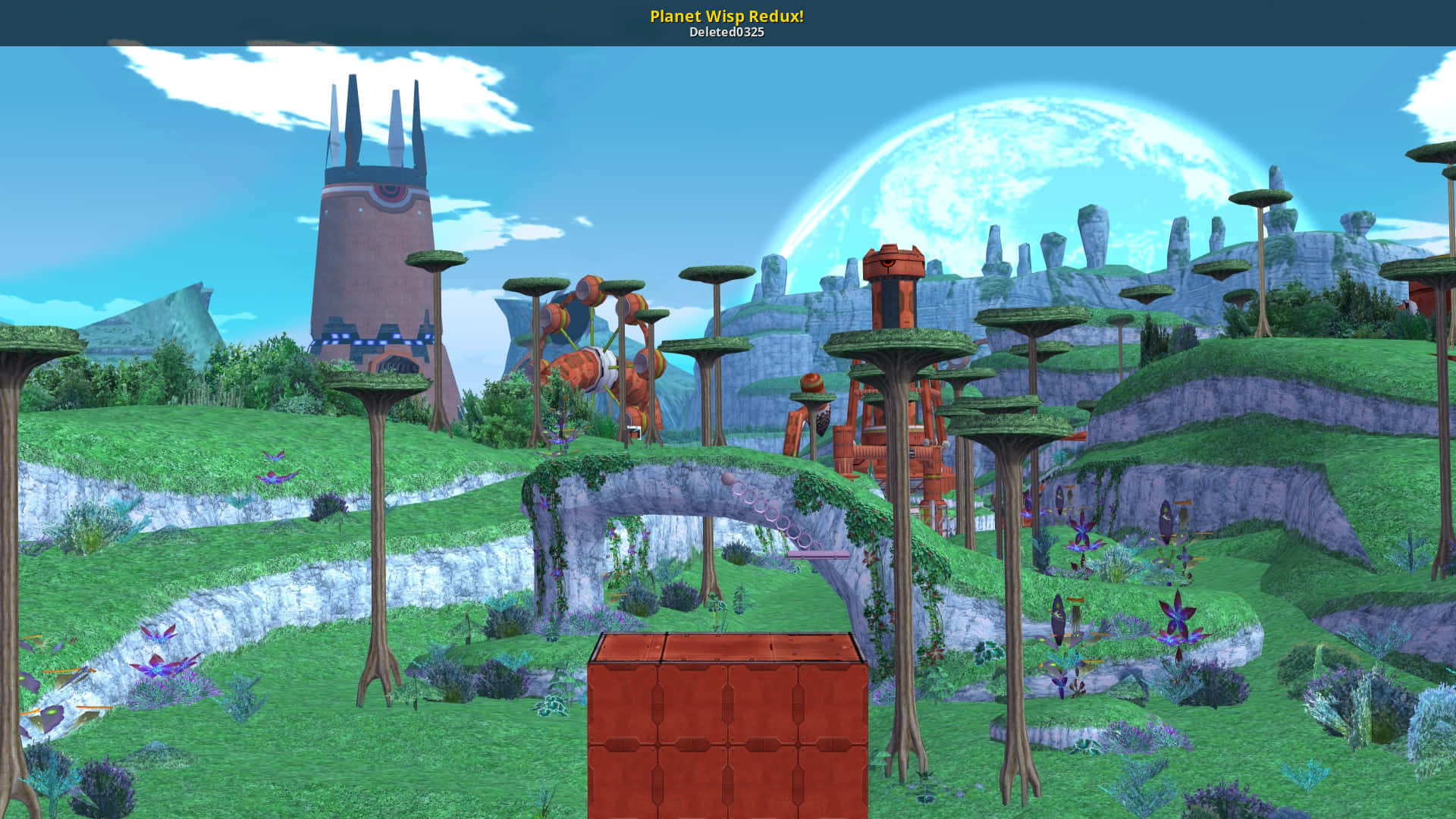 Sonic Planet Wisp, Planet Wisp, floating platforms, Full HD Desktop Wallpaper