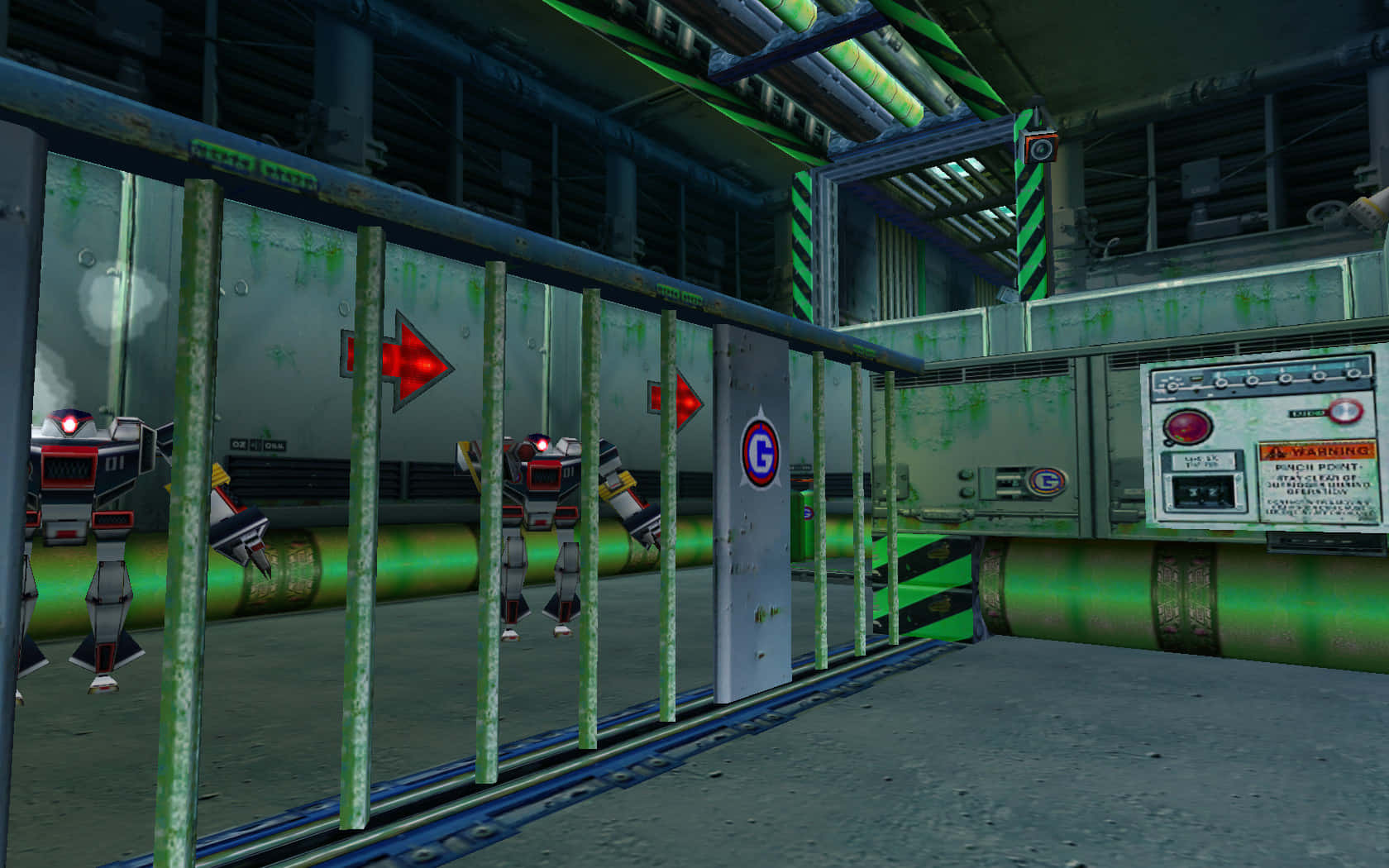 Sonic Prison Lane, 1680 x 1050, red and silver robots, HD Desktop Wallpaper
