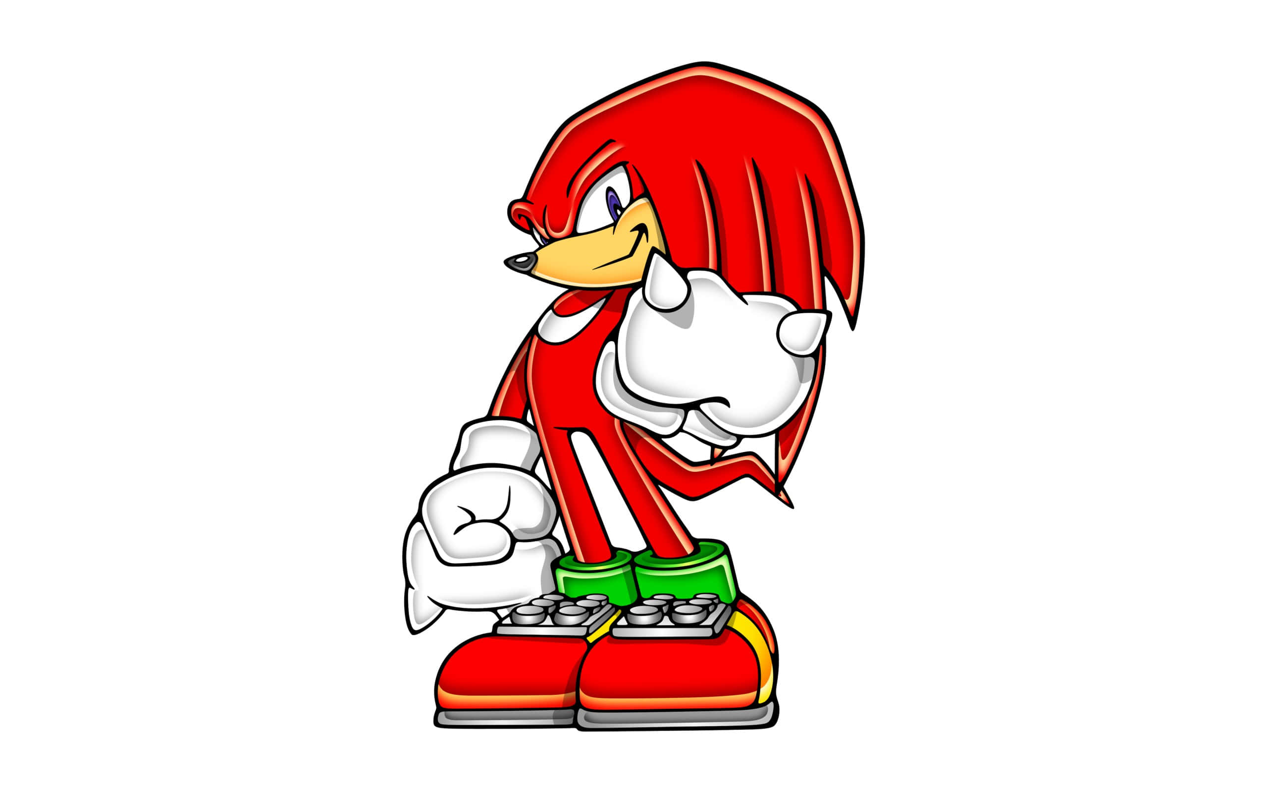 Sonic The Hedgehog, red quills, green shoes, 2K Desktop Wallpaper