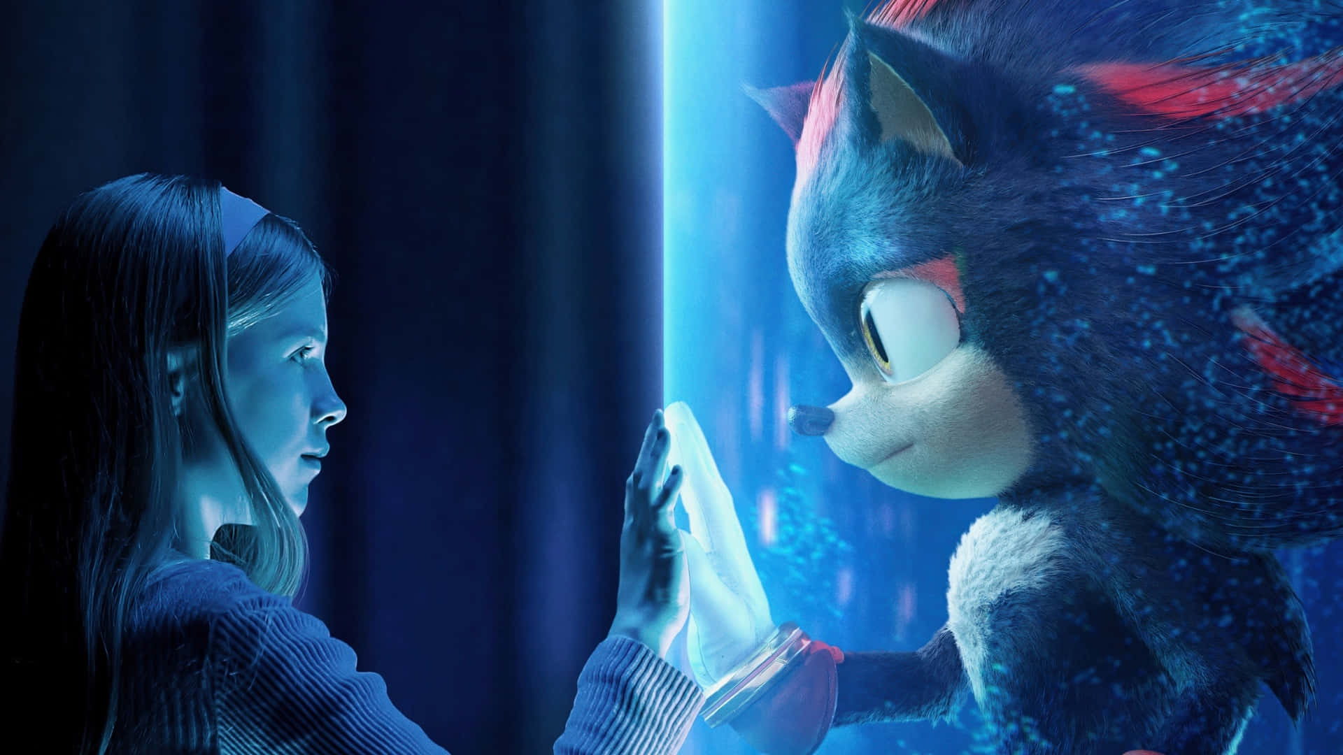 Sonic The Hedgehog 3, blue hedgehog, red quills, Full HD Desktop Wallpaper