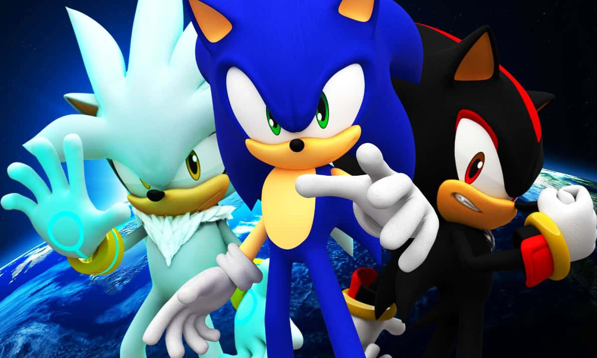 Sonic the Hedgehog, Sonic Shadow, Silver, SD Desktop Wallpaper