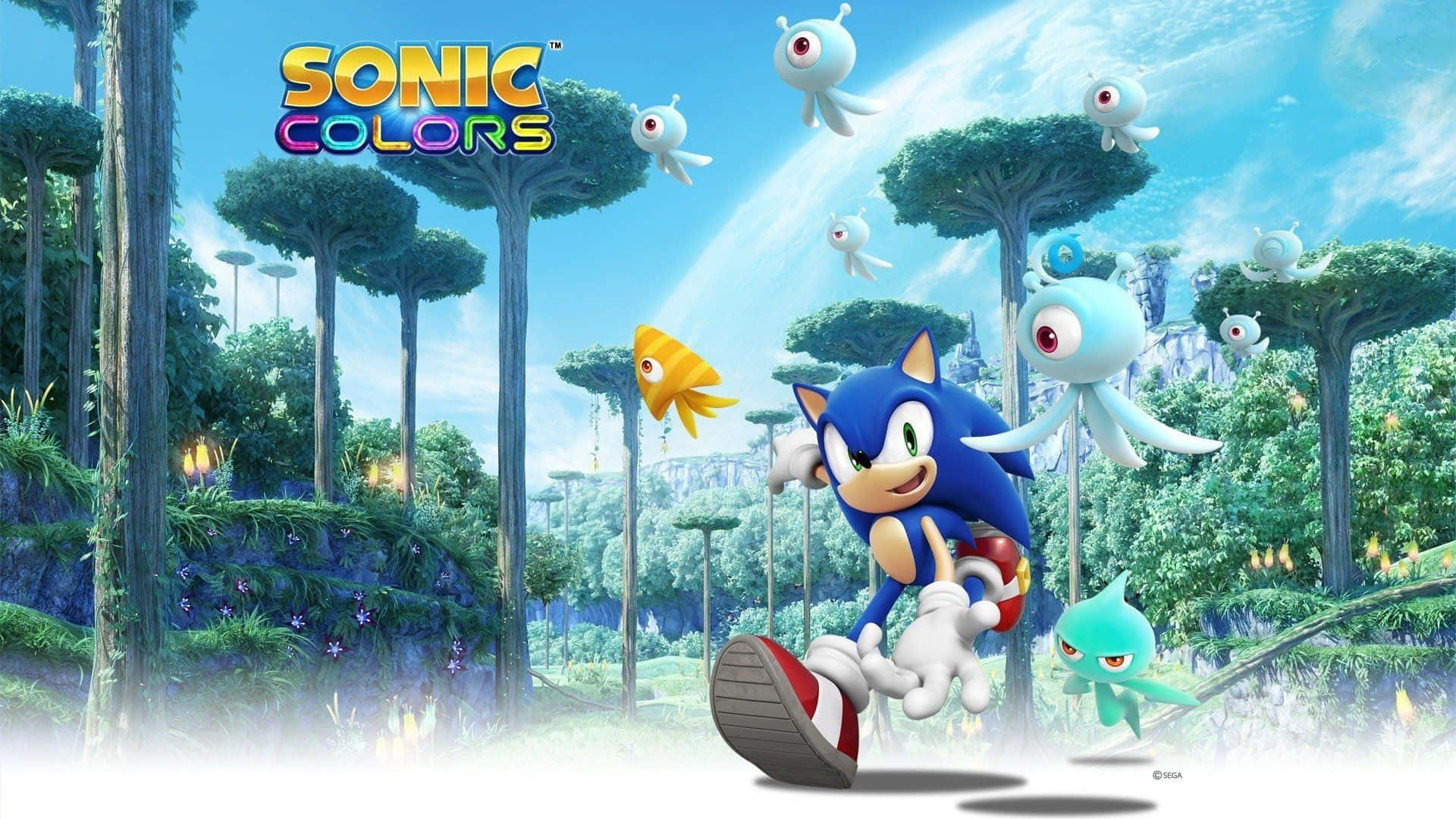 Sonic the Hedgehog, 4K, alien jungle, Full HD Desktop Wallpaper