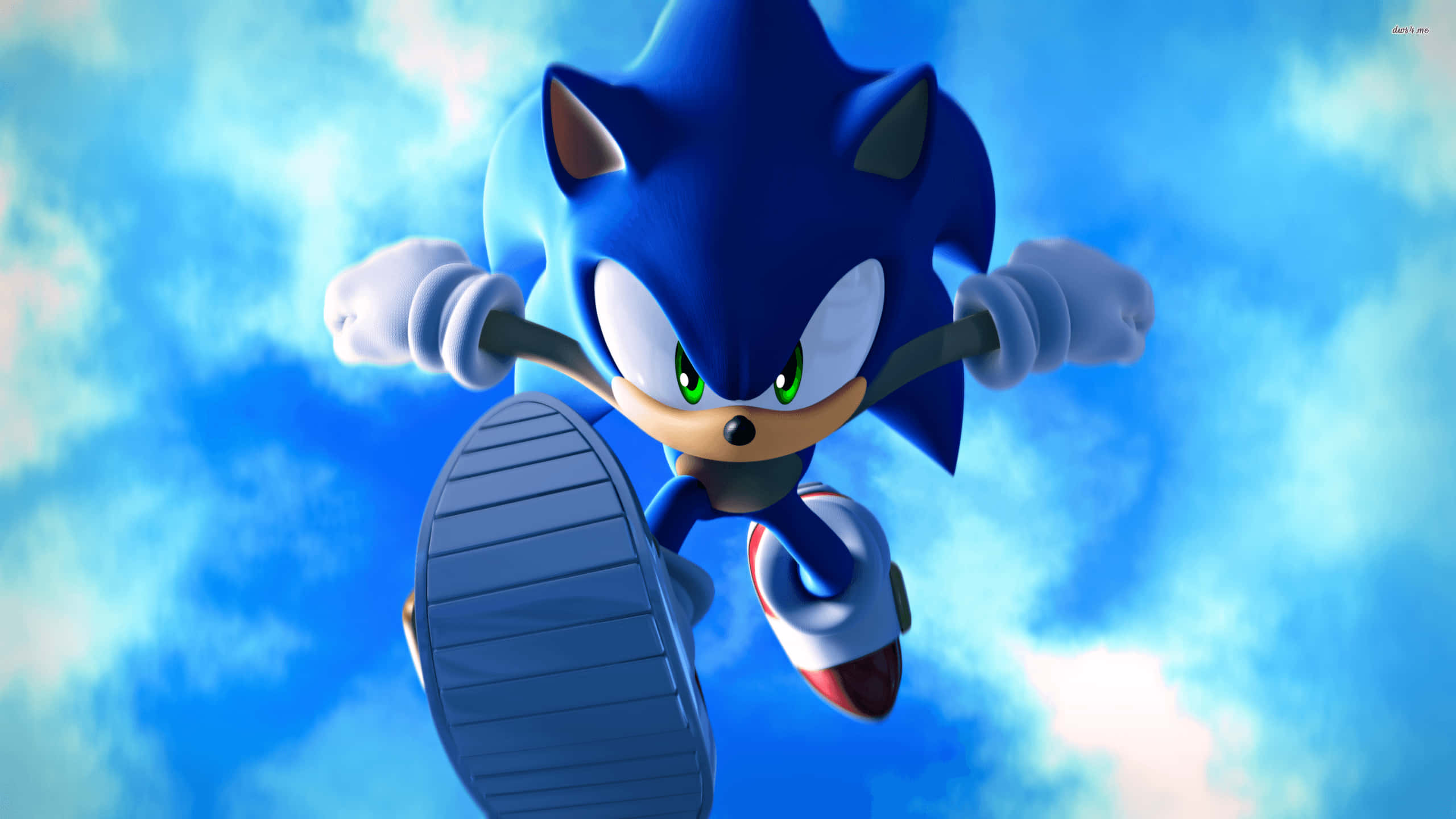 Sonic The Hedgehog, 4K, green eyes, 2K Desktop Wallpaper