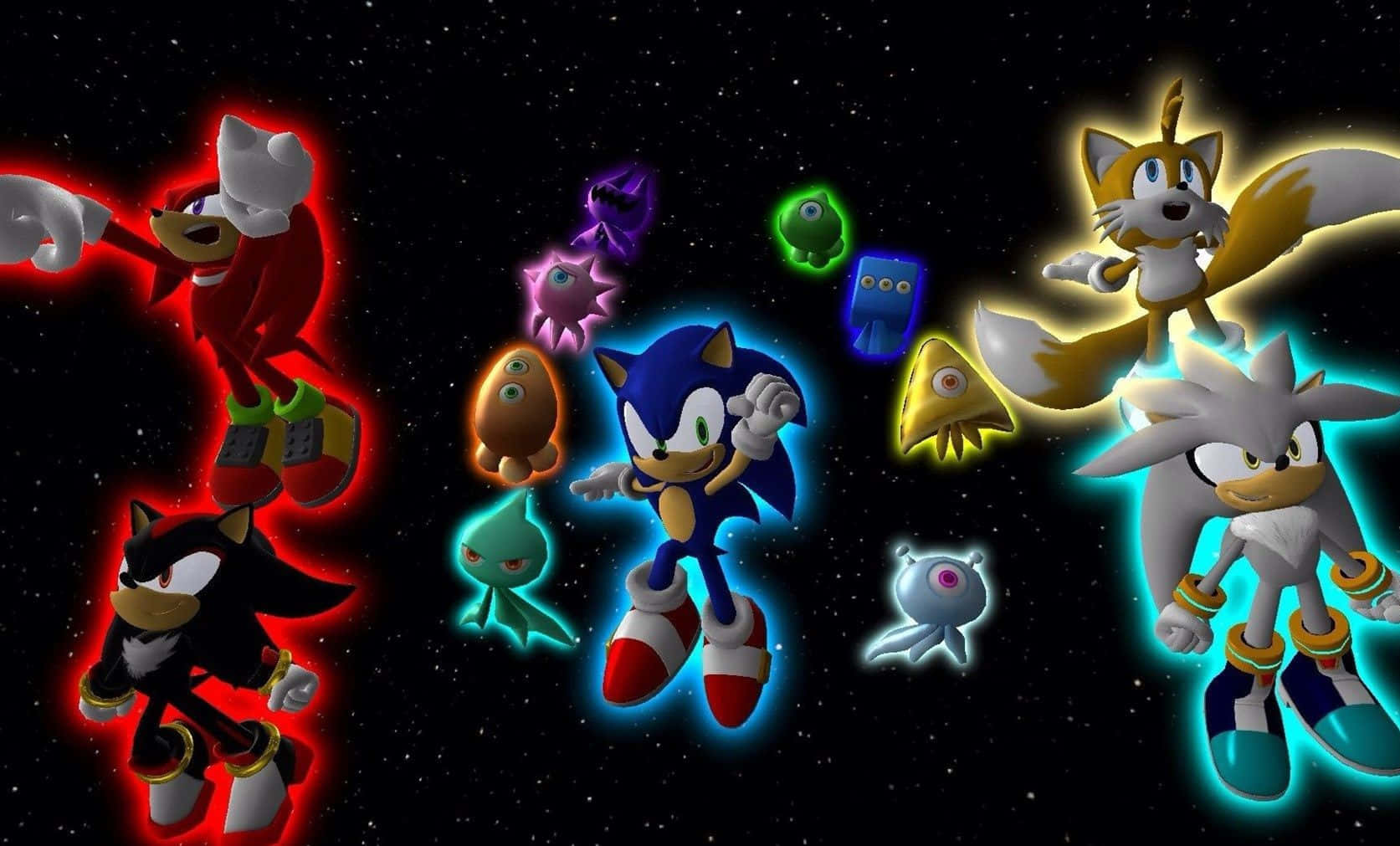 Sonic The Hedgehog, 4K, cosmic backdrop, HD Desktop Wallpaper