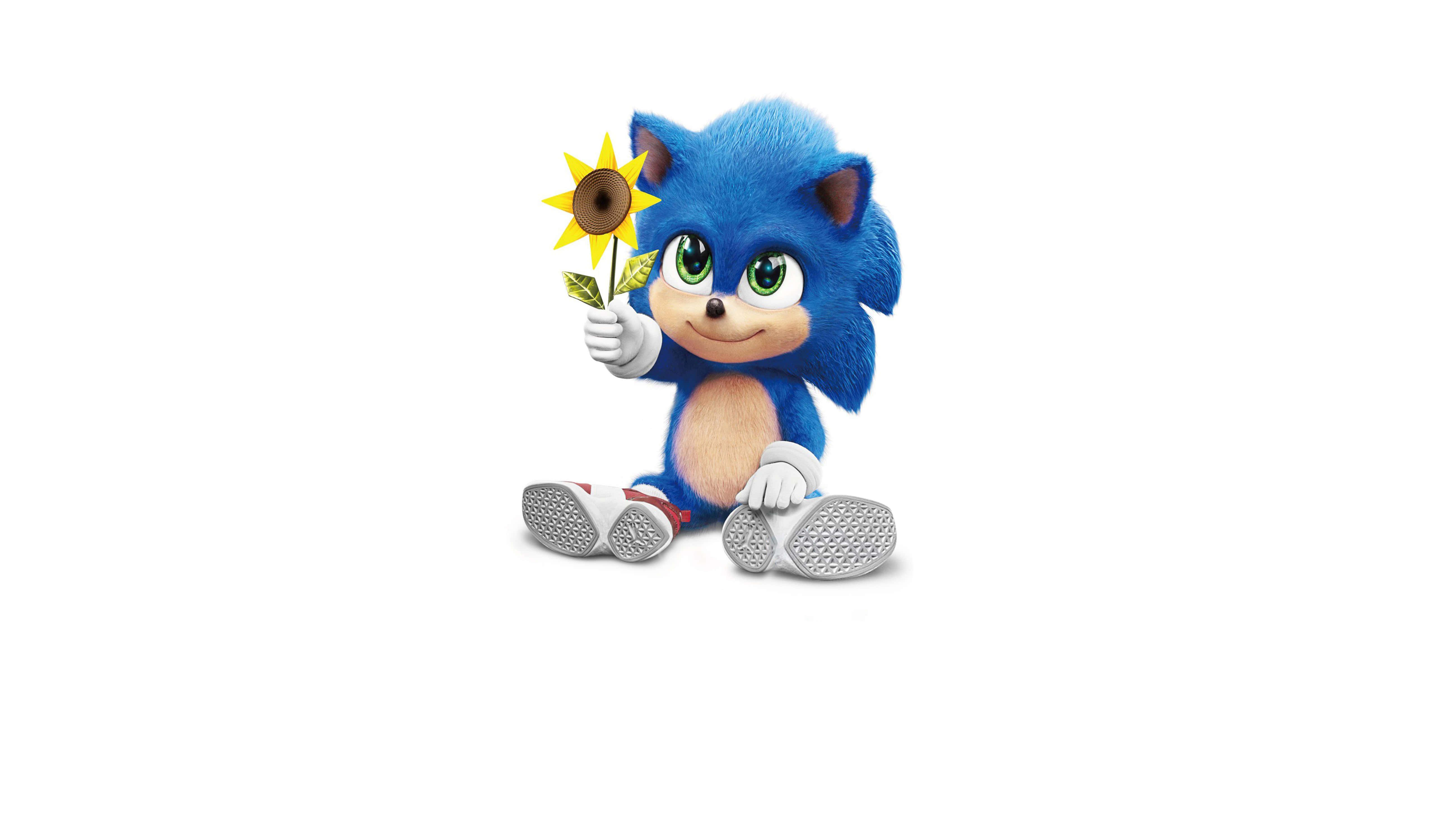 Sonic The Hedgehog, blue hedgehog, green eyes, 5K Desktop Wallpaper