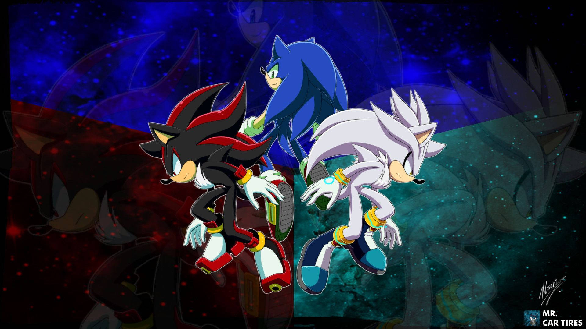 Shadow the Hedgehog, Sonic, Silver, Full HD Desktop Wallpaper