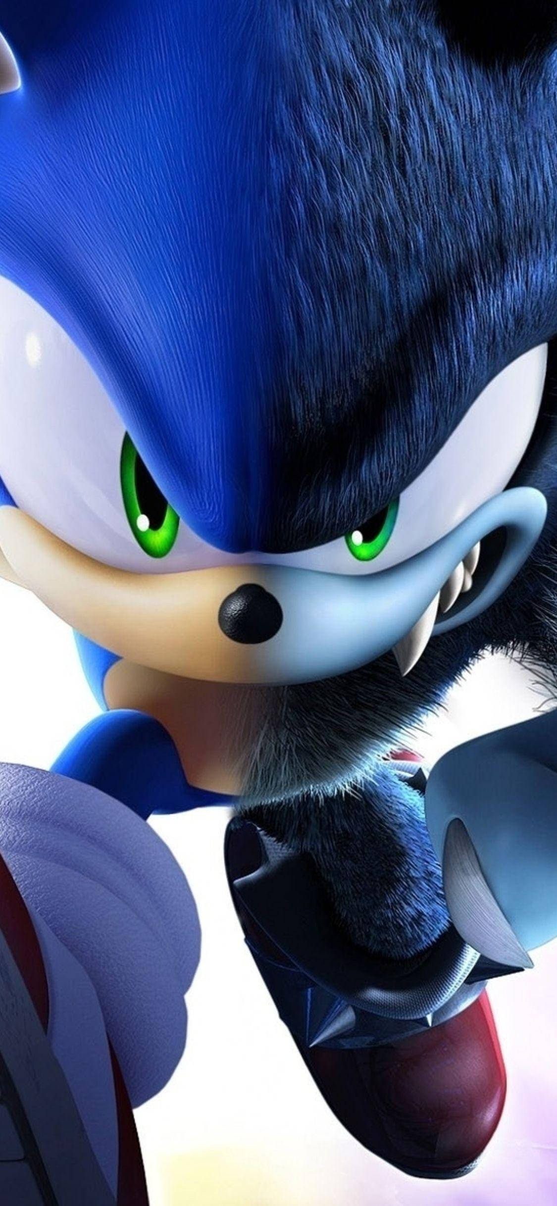 Sonic the Hedgehog, green eyes, blue fur, Full HD Phone Wallpaper