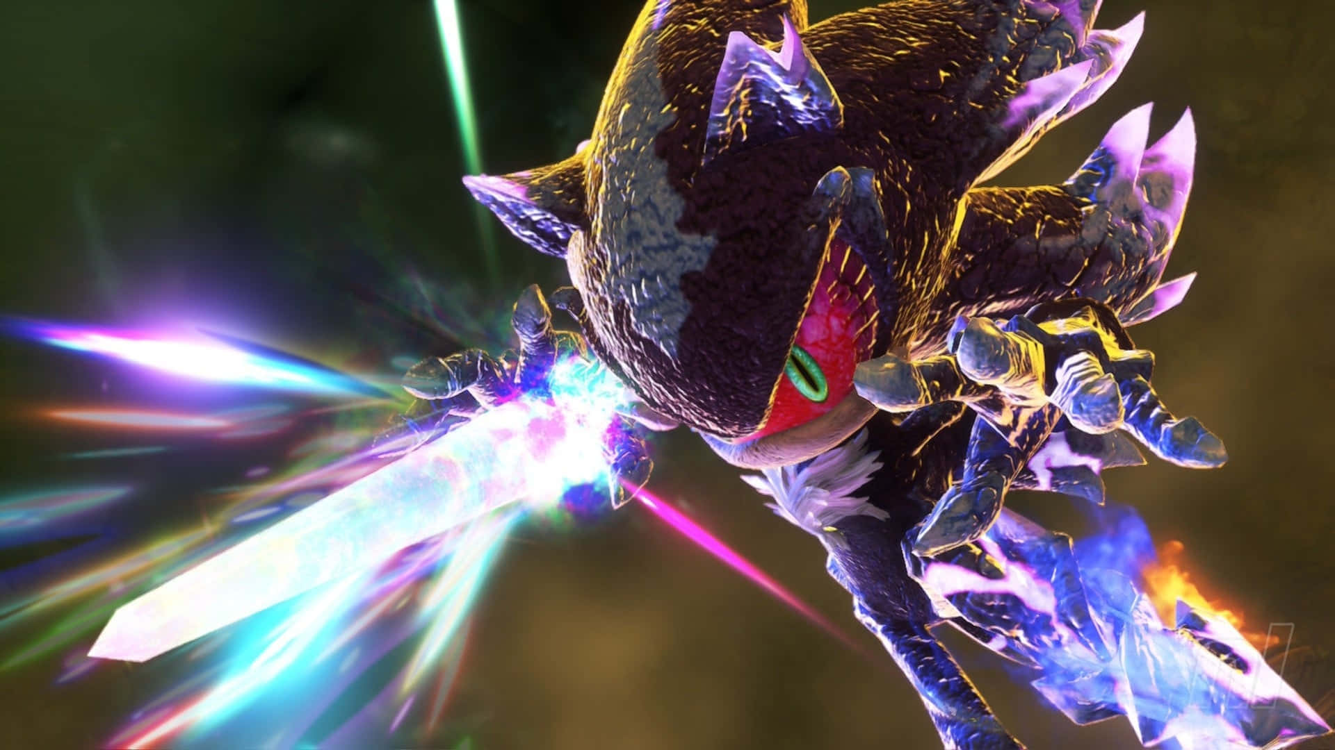Shadow Generations, Sonic X, glowing purple spikes, Full HD Desktop Wallpaper