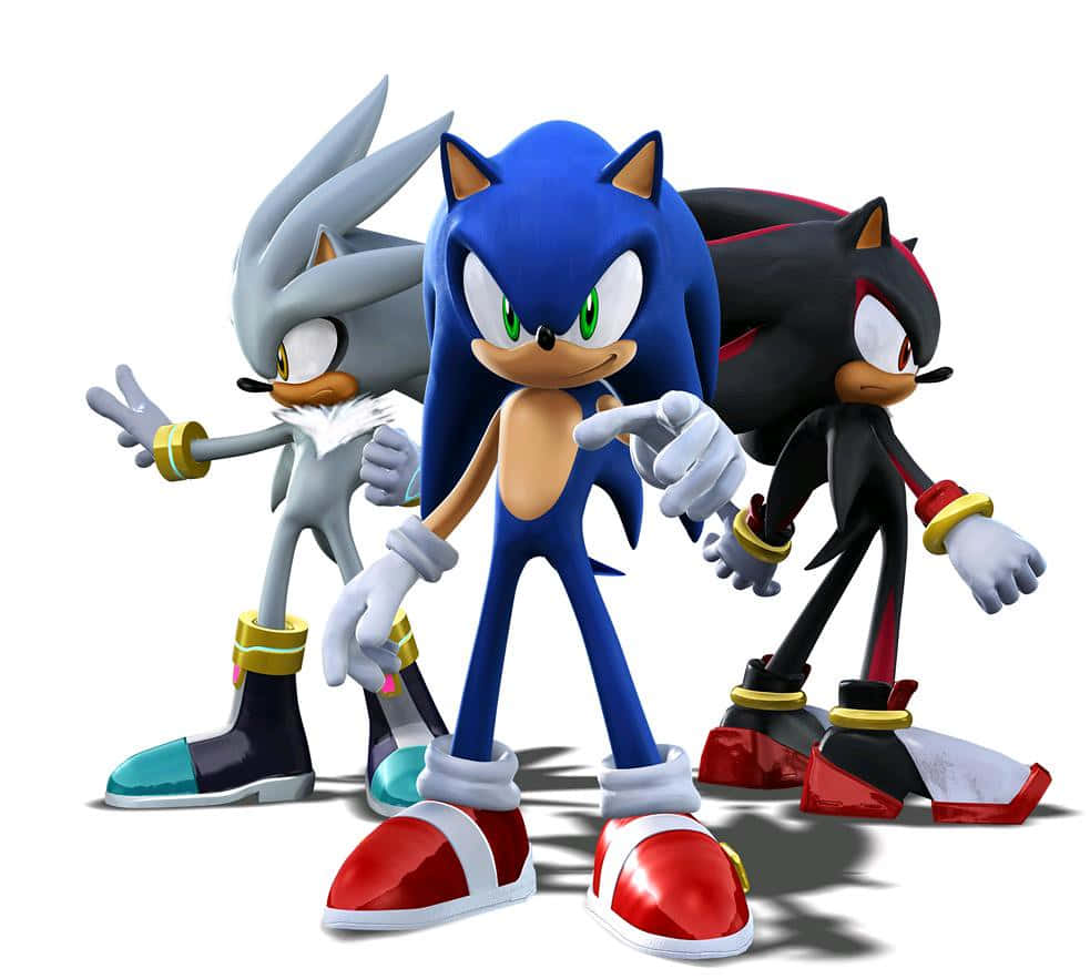 Sonic, Silver, Shadow, SD Desktop Wallpaper