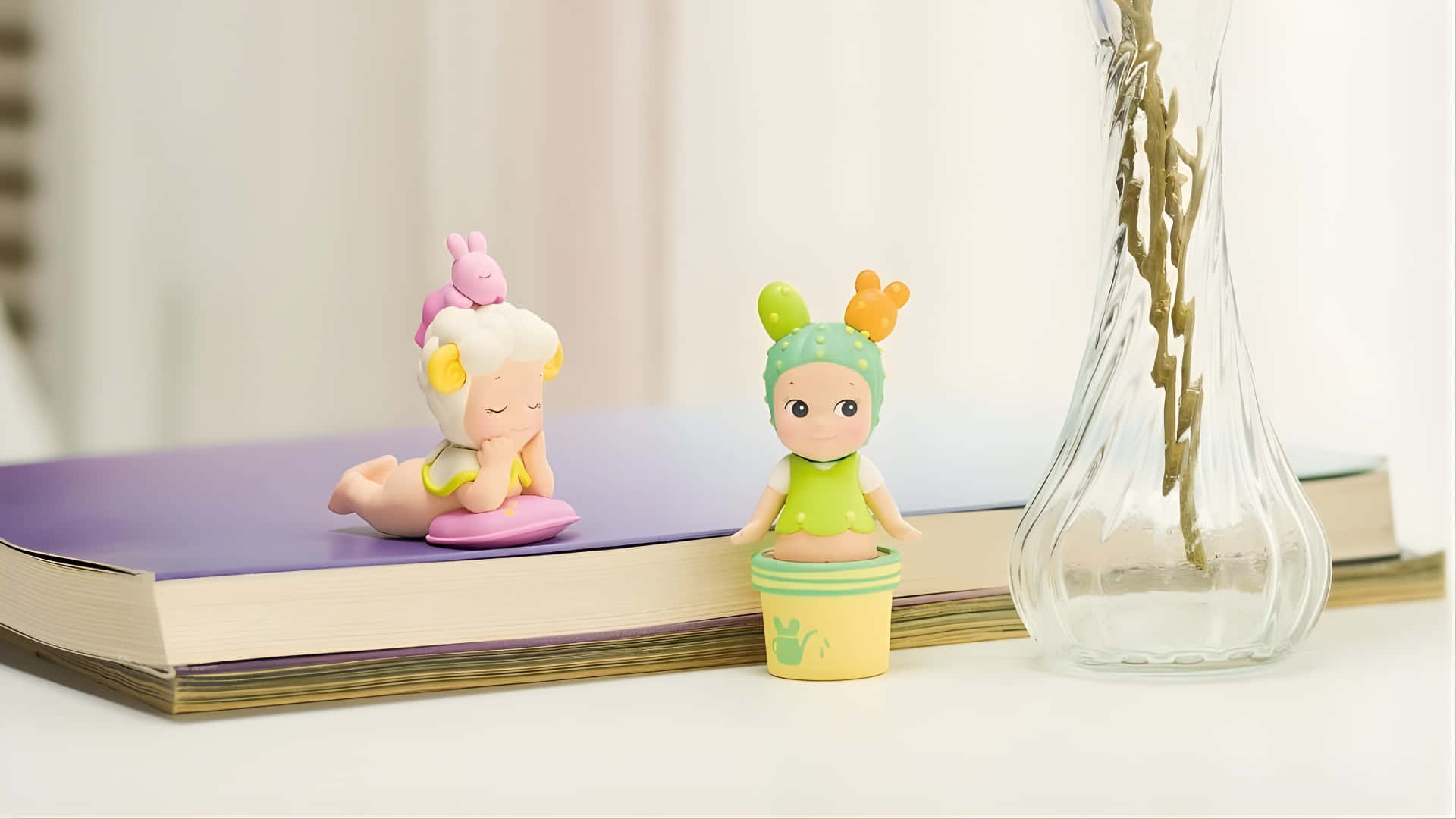 Sonny Angel, collectible figures, book, Full HD Desktop Wallpaper