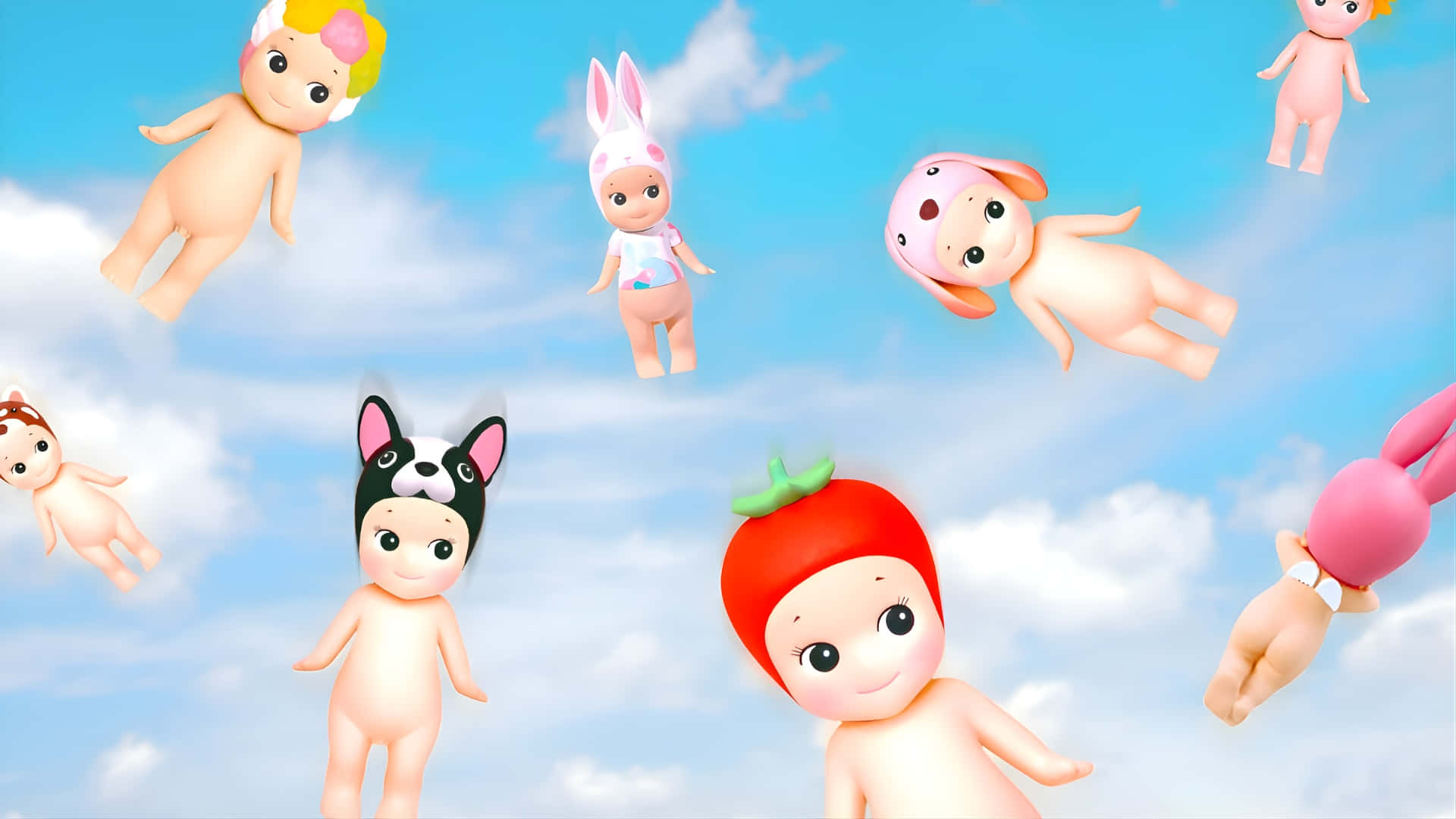 Sonny Angel, collectible figures, cartoon babies, Full HD Desktop Wallpaper