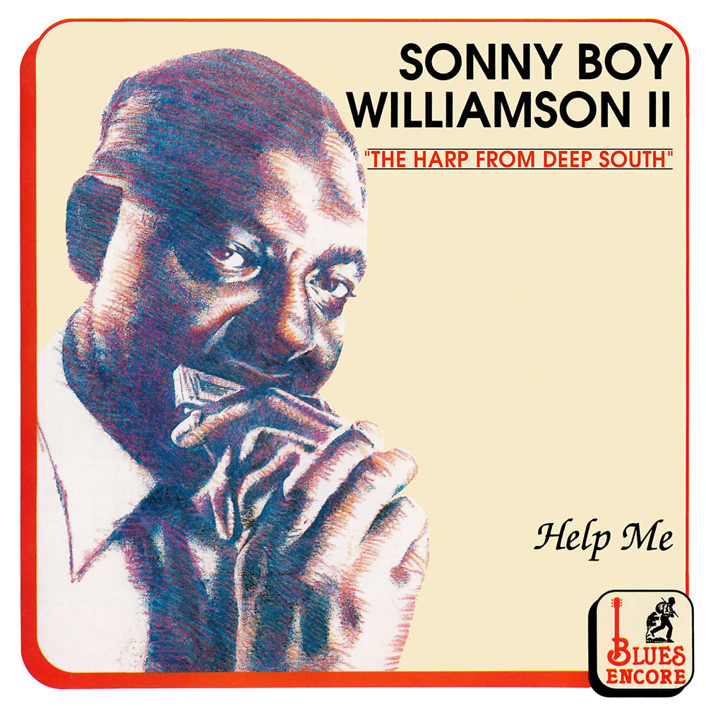 Sonny Boy Williamson II, harmonica, cream background, SD Desktop Wallpaper