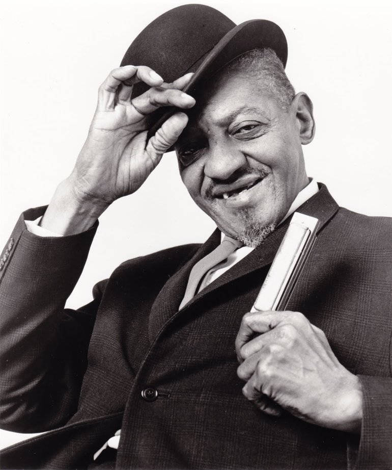 Sonny Boy Williamson II, suit, bowler hat, SD Phone Wallpaper