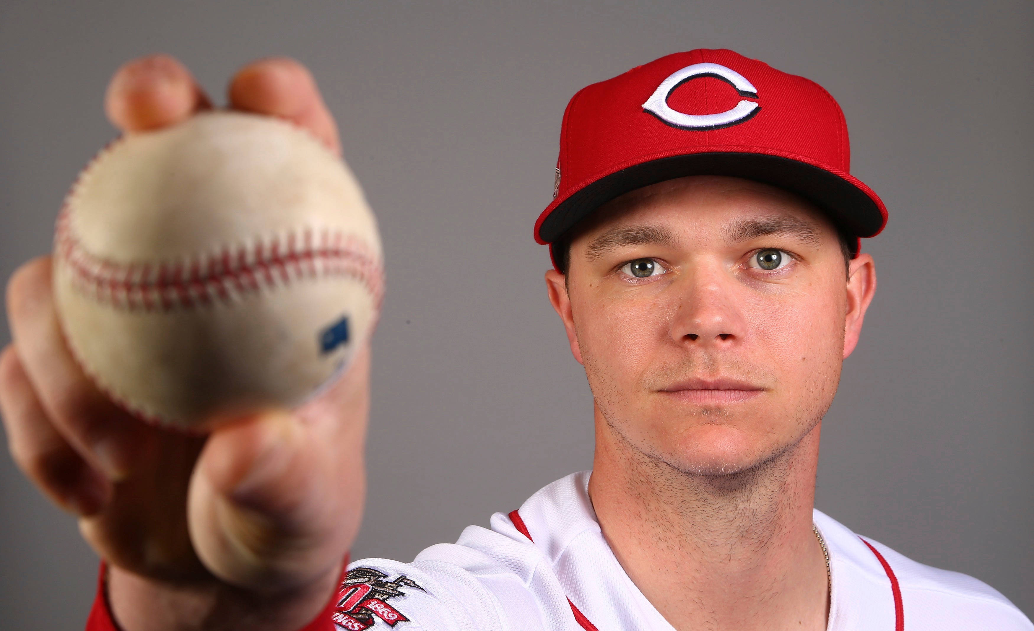 Sonny Gray, red cap, worn baseball, 2K Desktop Wallpaper