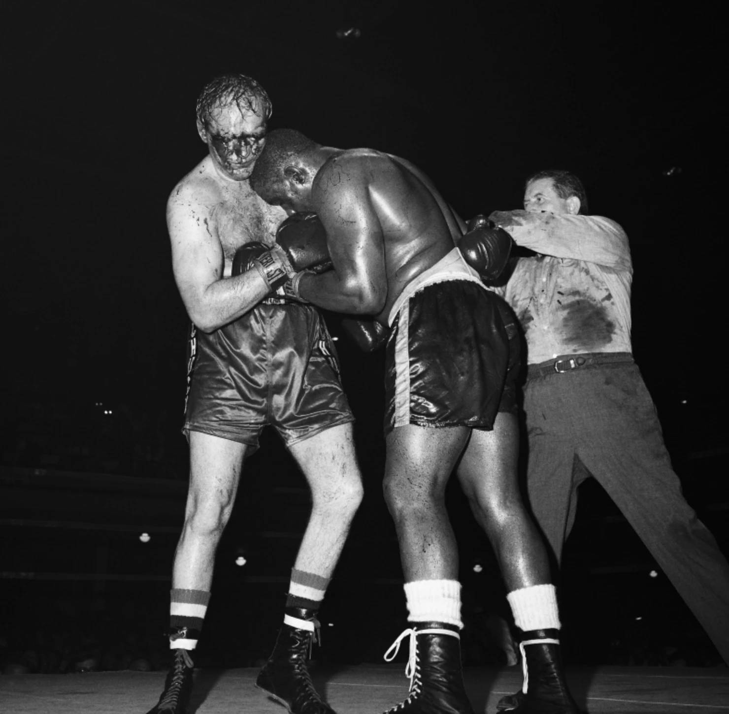 Sonny Liston, boxers, ring, HD Desktop Wallpaper
