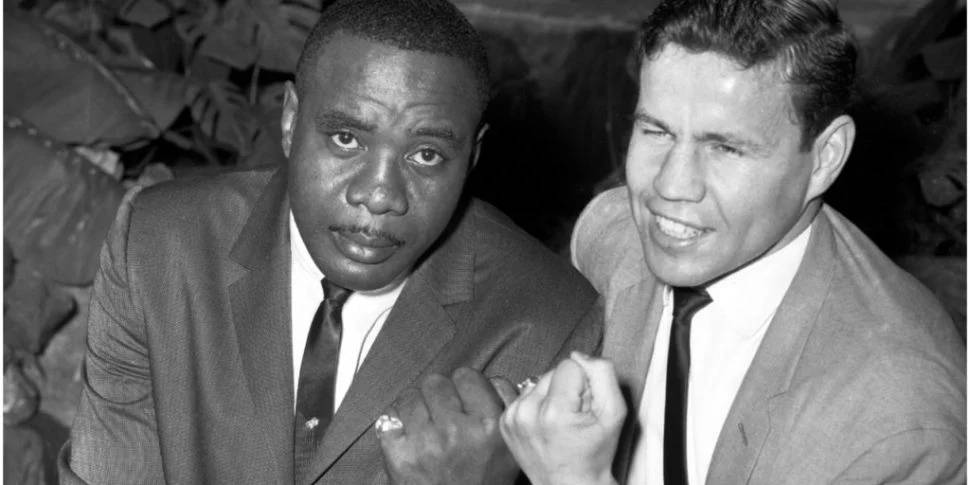 Sonny Liston, suit, vintage black and white photo, SD Desktop Wallpaper