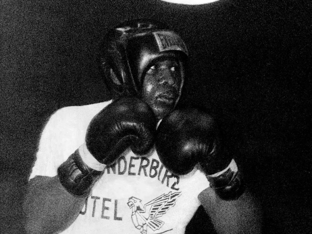 Sonny Liston, black and white portrait, boxer, SD Desktop Wallpaper