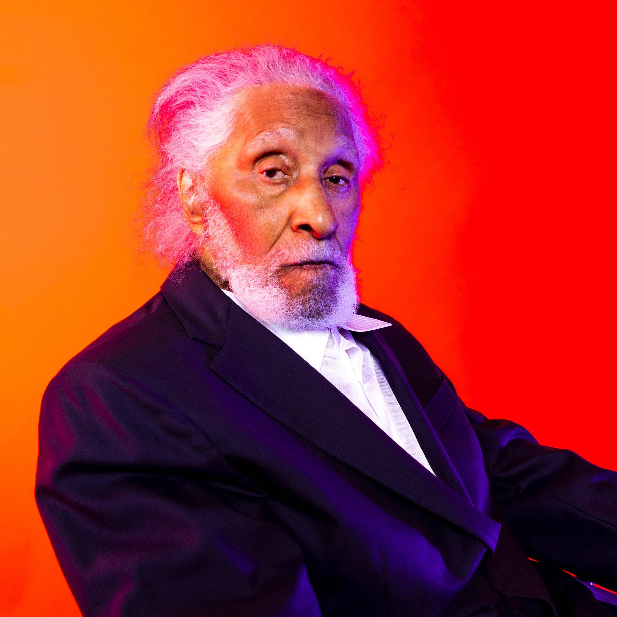 Sonny Rollins, white hair, beard, Full HD Desktop Wallpaper