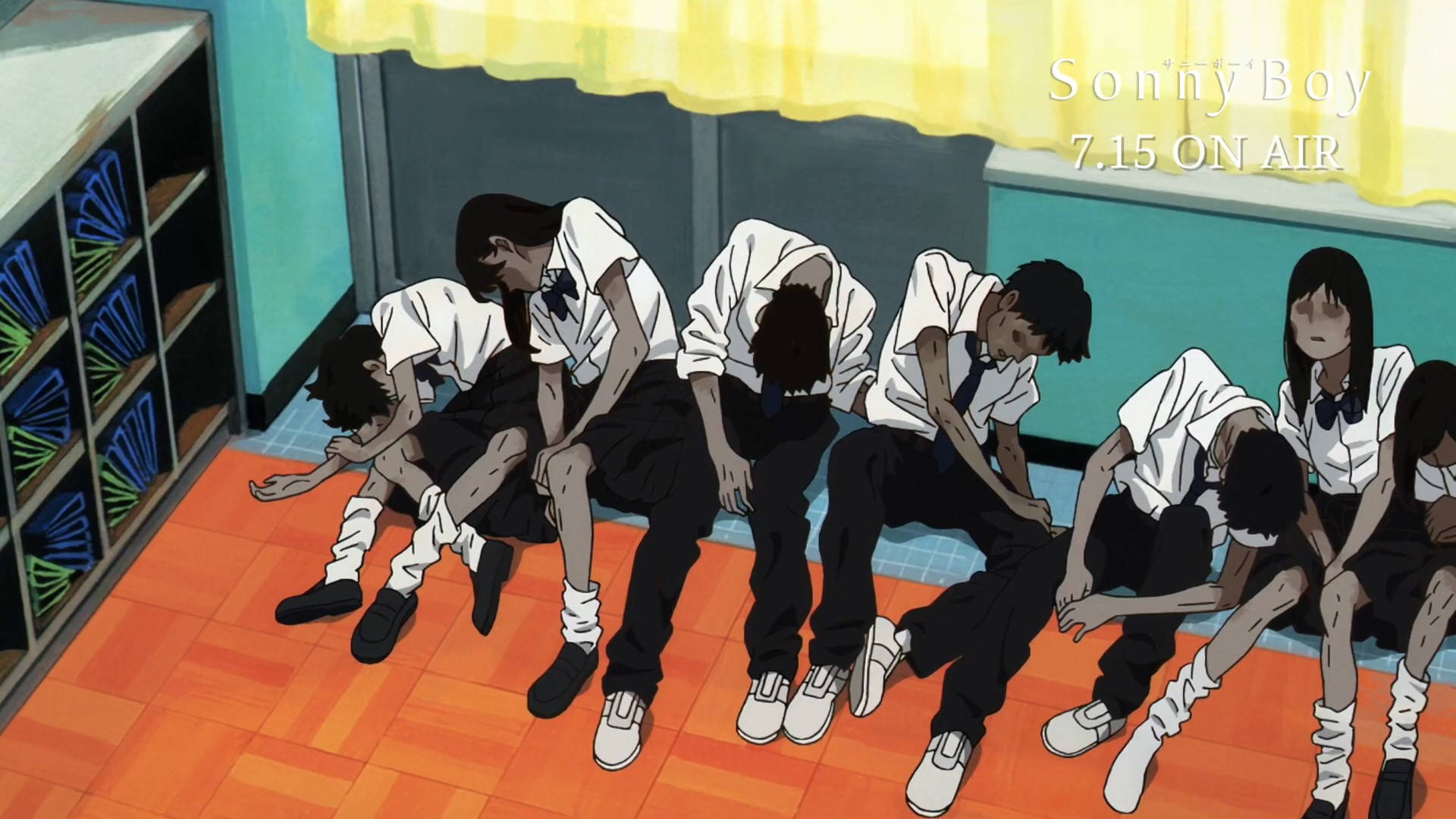 Sonny Boy, classroom, orange tiled floor, Full HD Desktop Wallpaper