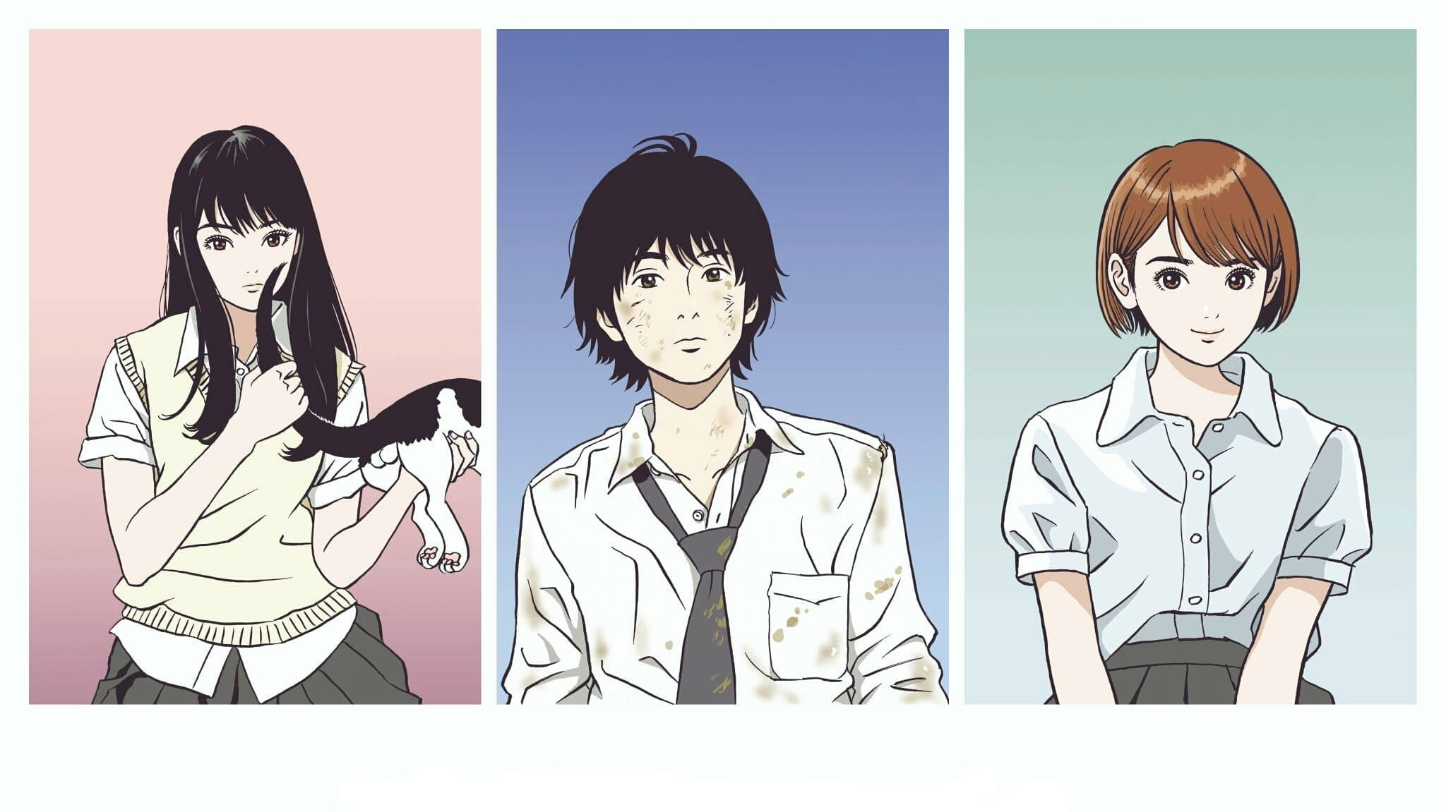 Sonny Boy, three panel illustration, anime-style teens, Full HD Desktop Wallpaper