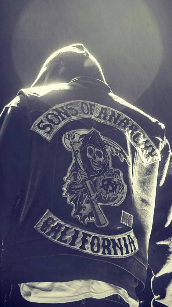 Sons Of Anarchy, leather jacket, skull patch, SD Phone Wallpaper