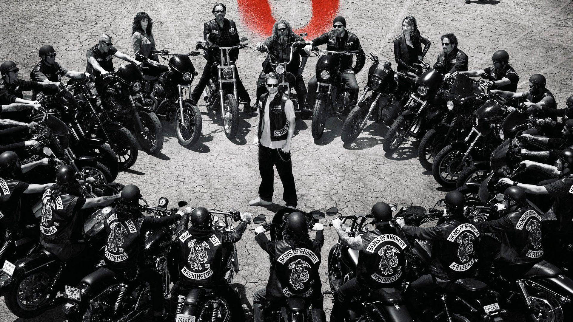Sons Of Anarchy, biker gang leader, motorcycles, Full HD Desktop Wallpaper