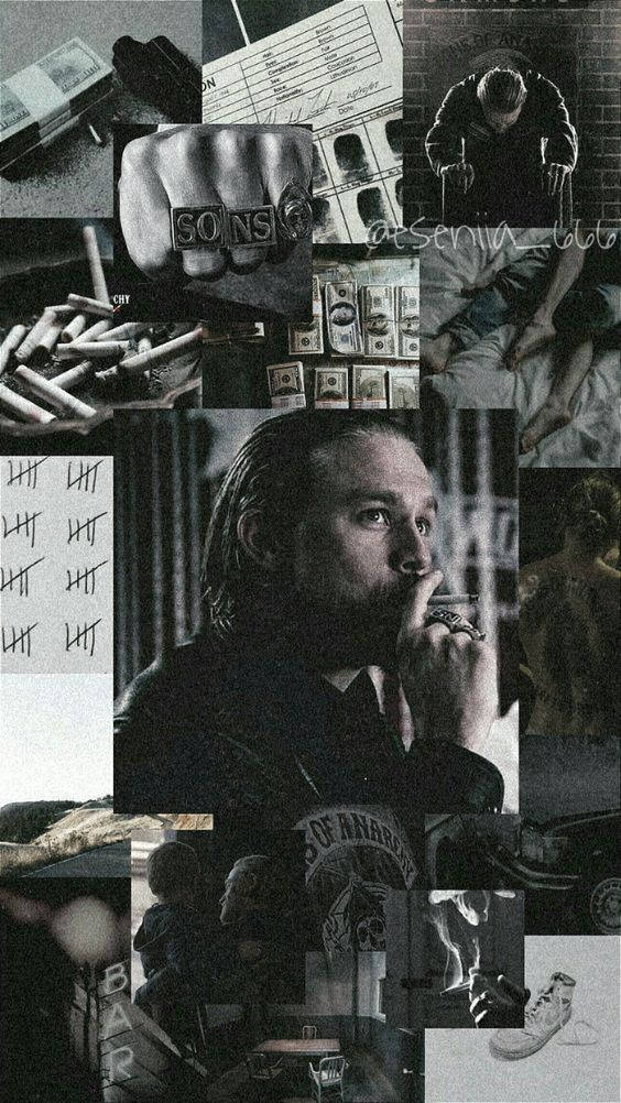 Sons Of Anarchy, man smoking, money, SD Phone Wallpaper