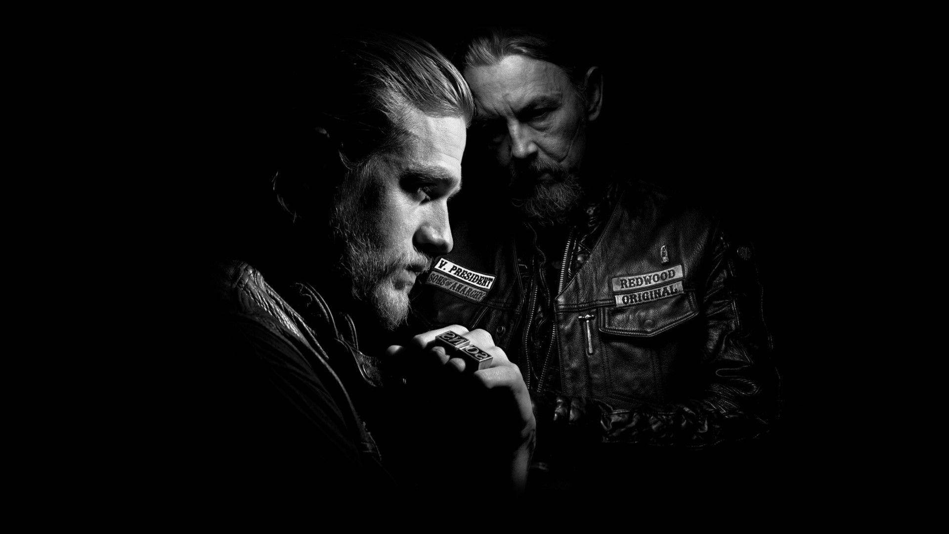 Sons of Anarchy, leather vests with patches, cigarette, Full HD Desktop Wallpaper