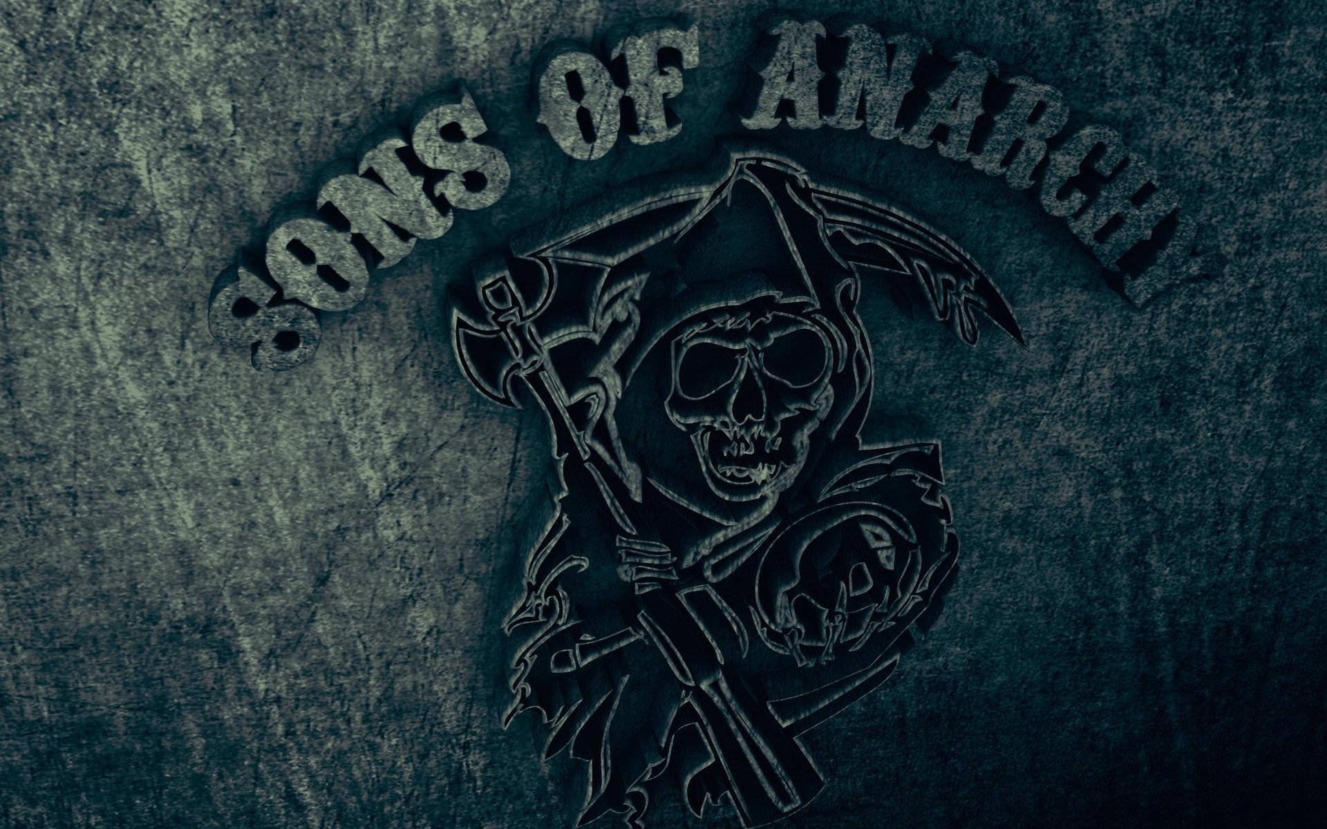 Sons of Anarchy, skull, axe, Full HD Desktop Wallpaper