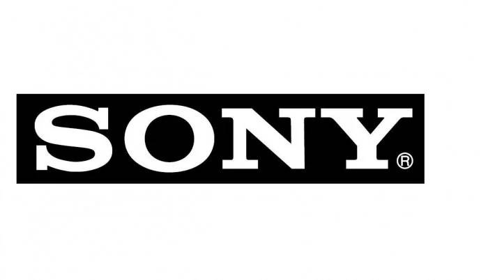 Sony Logo, black, white, SD Desktop Wallpaper