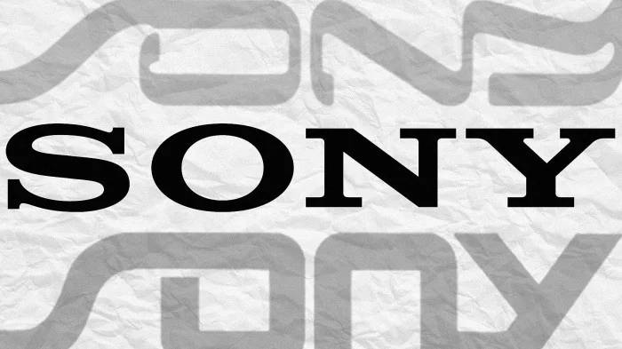 Sony Logo, black SONY logo, crumpled white paper, SD Desktop Wallpaper