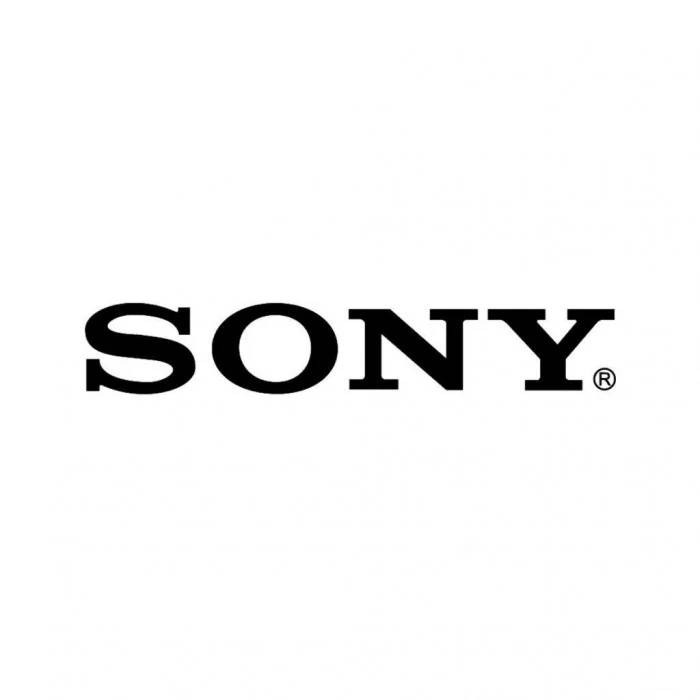 Sony Logo, black, white background, SD Desktop Wallpaper