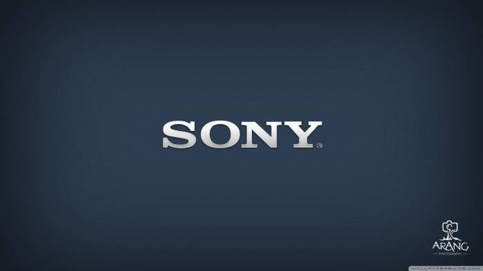 Sony Logo, silver, 3d letters, SD Desktop Wallpaper