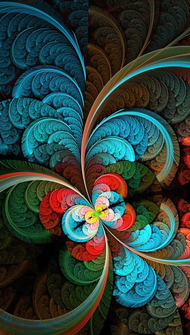 Sony Xperia 4K, teal, red, HD Phone Wallpaper