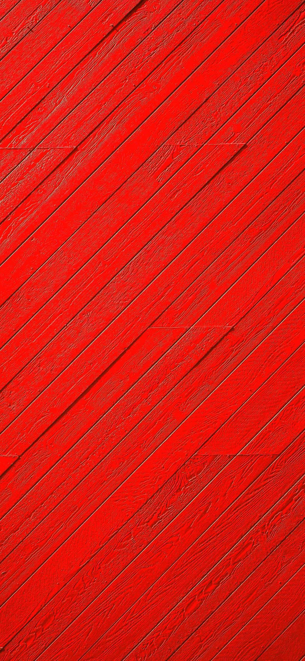 Sony Xperia 4K, vibrant red, wooden planks, 2K Phone Wallpaper