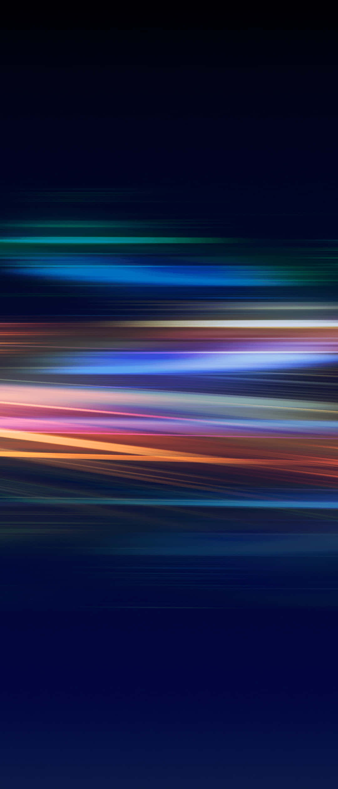 Sony Xperia 4K, neon light, cosmic night sky, Full HD Phone Wallpaper