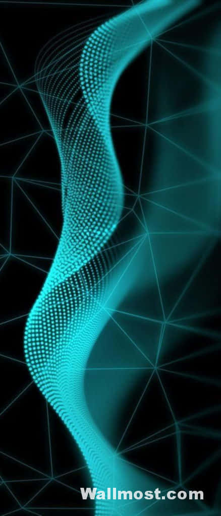 Sony Xperia 4K, teal, dots, SD Phone Wallpaper