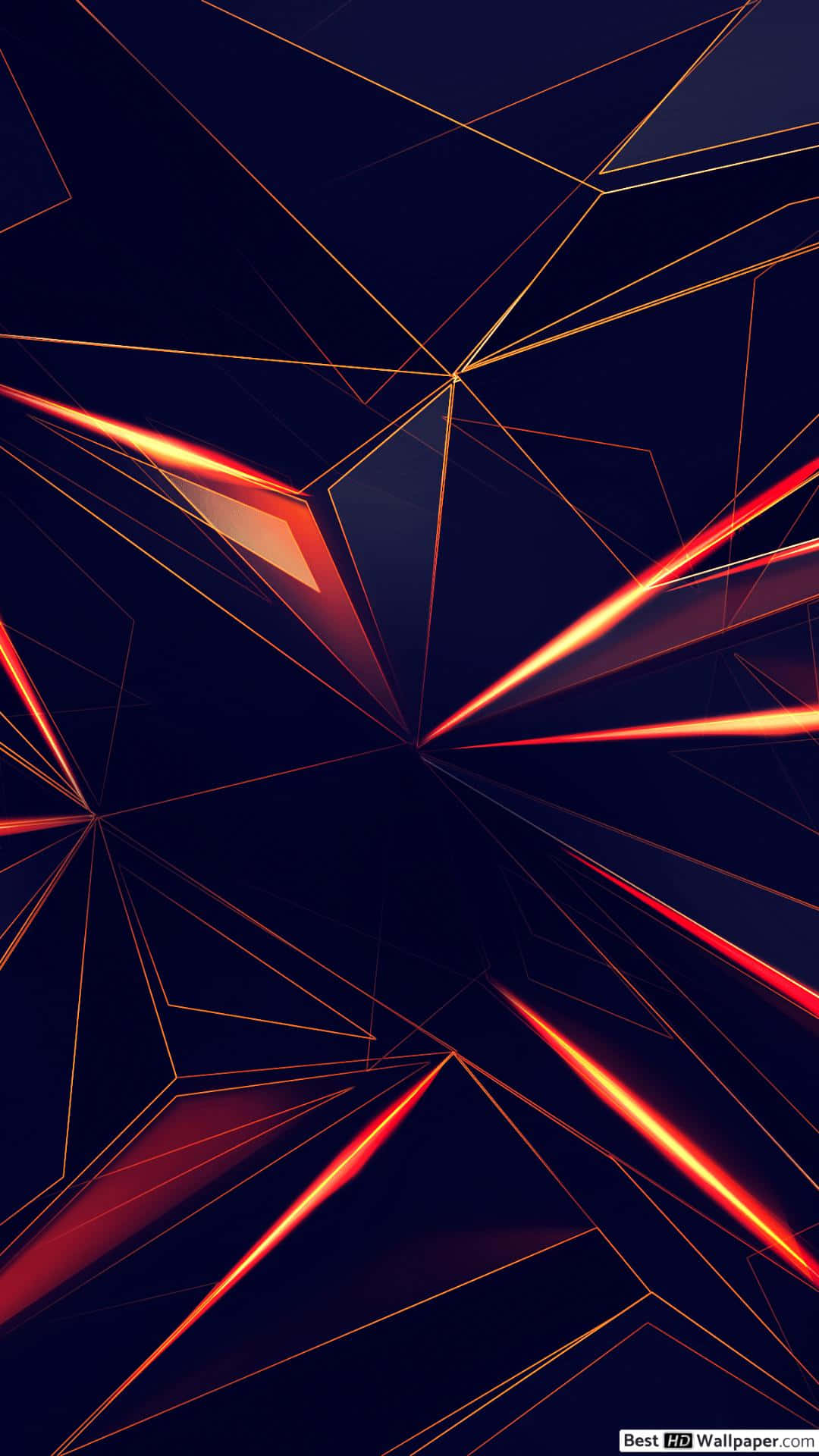 Sony Xperia 4K, 1080 x 1920, glowing orange, Full HD Phone Wallpaper