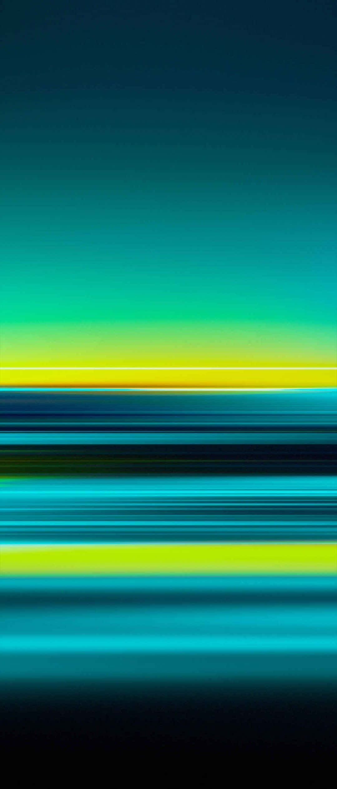 Sony Xperia 4K, teal, yellow, Full HD Phone Wallpaper