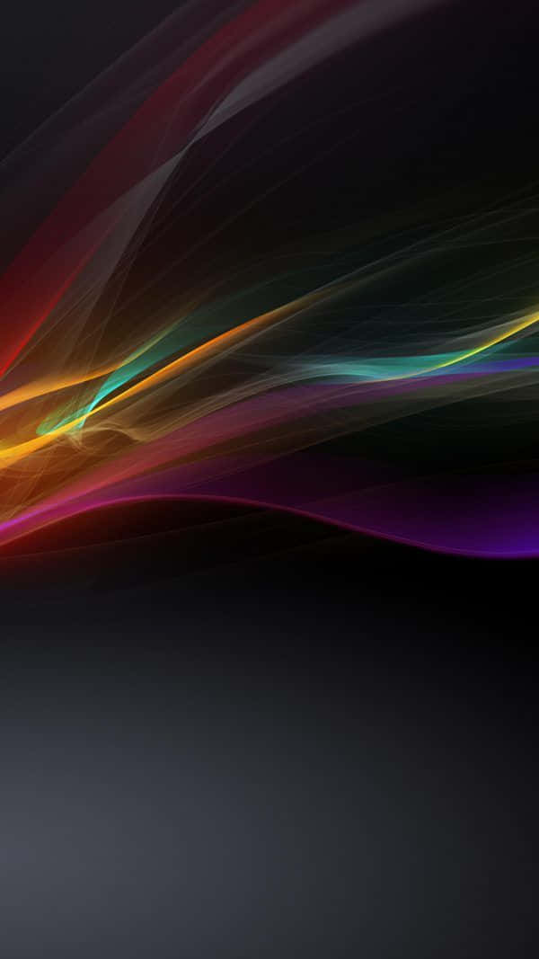 Sony Xperia 4K, translucent ribbons, color, SD Phone Wallpaper